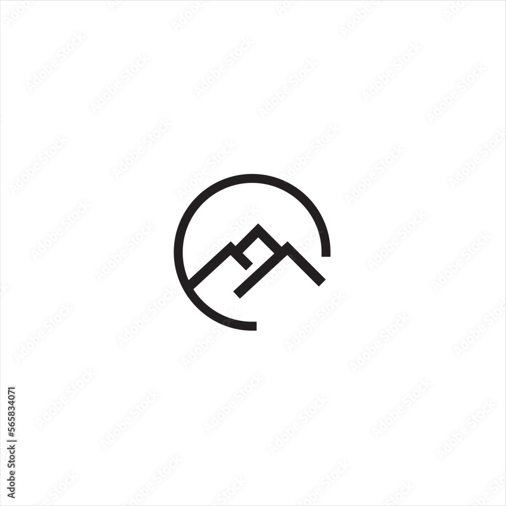 Mountain line elements in a simple and modern style , can be used in various media easily. Mountain line elements in a simple and modern style , can be used in various media easily.