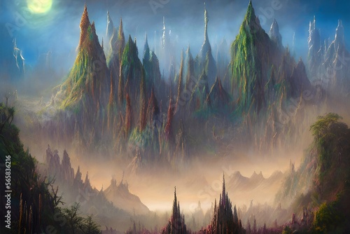 Alien Landscape, a trip to another world, another time