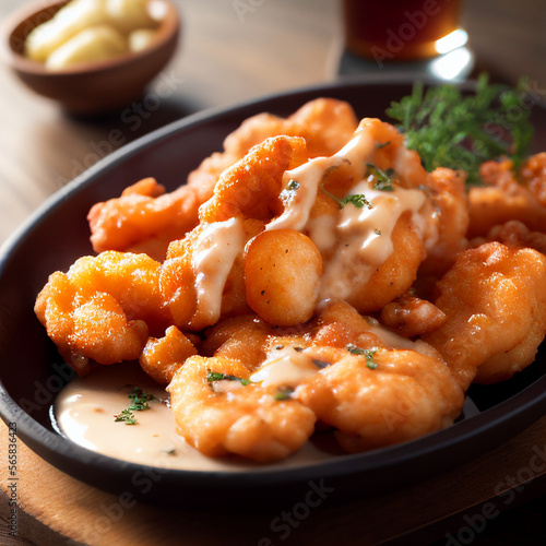 fried shrimp fillet meal