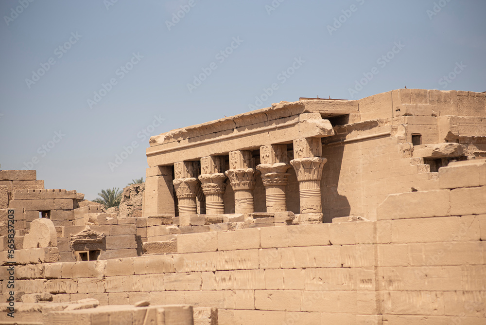 Ancient Dendera Temple in Egypt