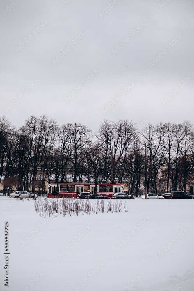 Walk through the snow city with interesting architecture. Walk through the snow city with interesting architecture.