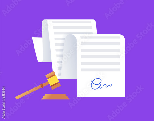 Legal work concept