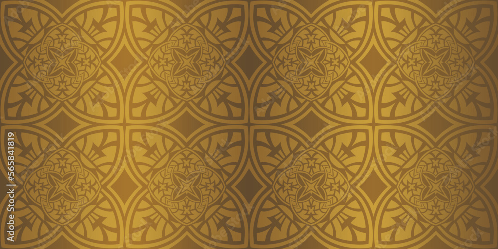 Islamic ornament vector , persian motiff . 3d ramadan islamic round pattern elements . Geometric circular ornamental arabic symbol vector . Gold color background Islamic ornament vector , persian motiff . 3d ramadan islamic round pattern elements . Geometric circular ornamental arabic symbol vector . Gold color background