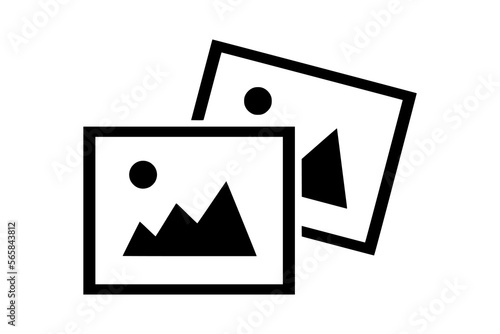 photograph or image or gallery vector icon