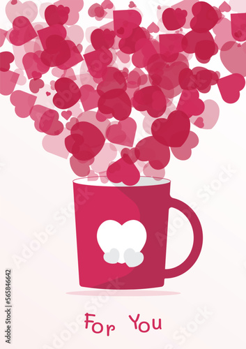 The art of passion design and decoration element, shape, banner, and template symbolizes valentine's celebration of love and romance and a happy holiday on valentines day.