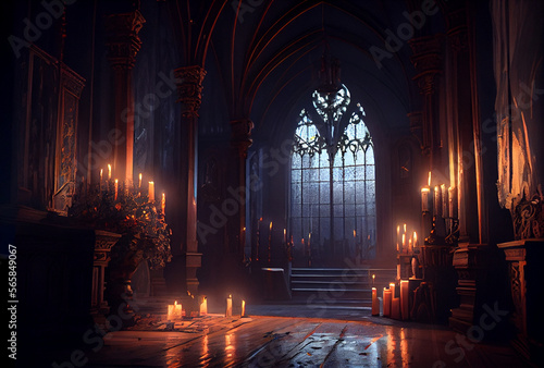 Church gothic interior