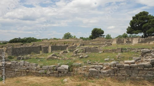 Ancient Roman Settlement Salona, Capital of province of Dalmatia, Croatia