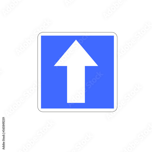 Panneau de signalisation : trafic à sens unique