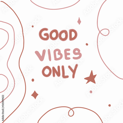 Minimal colorful hand drawn with white background