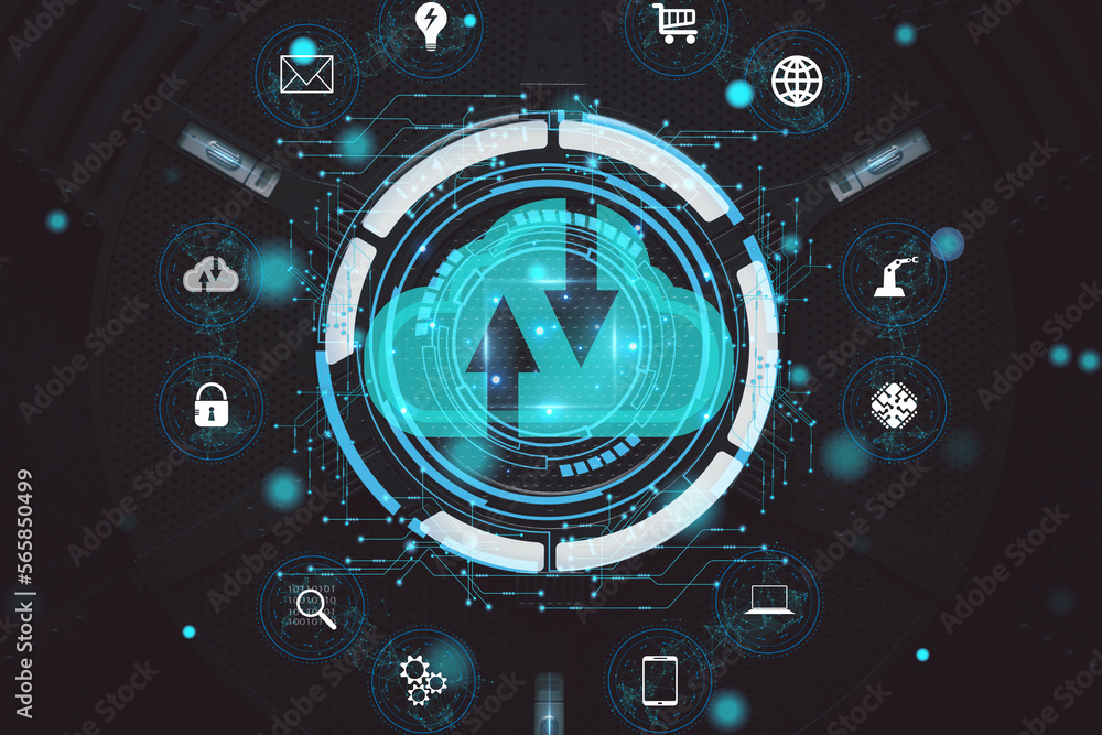 Cloud technology. Data storage. Networking and internet service concept. Cloud technology. Data storage. Networking and internet service concept.