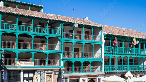 Beautiful square in Chinchon, Madrid, Spain photo