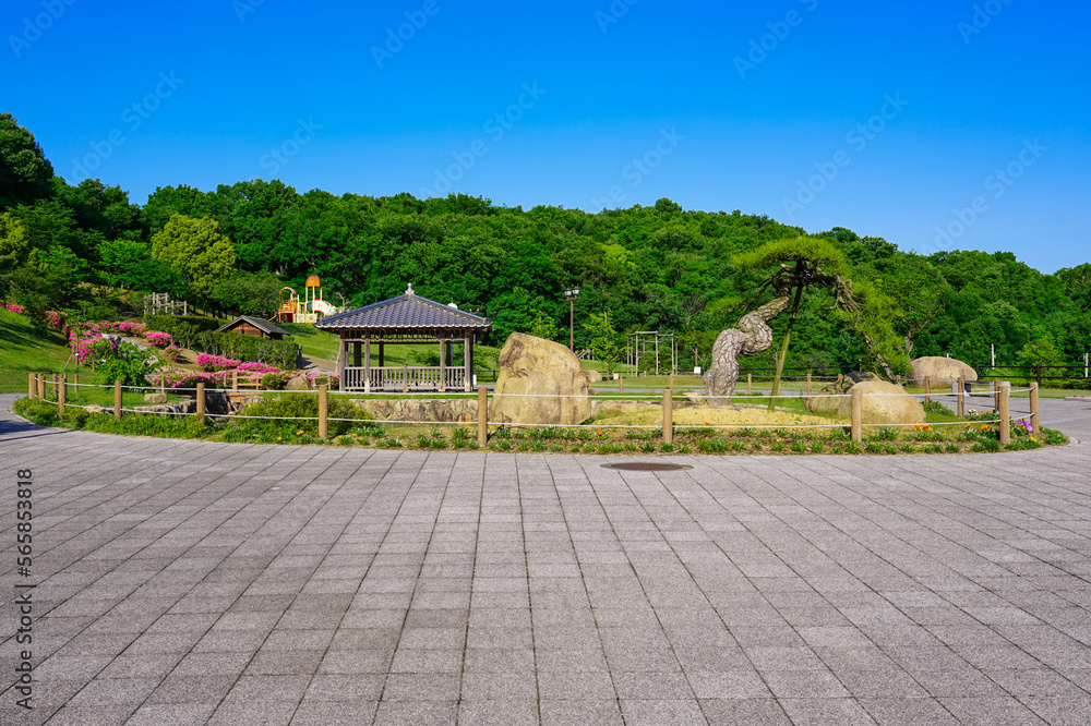 見晴らしの良い如意輪寺公園（香川県高松市）