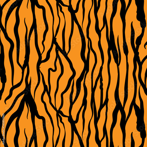 pattern texture tiger orange stripe repeated seamless