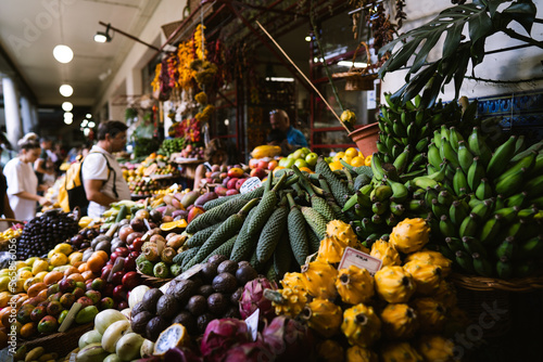 puesto fruta del mercado dos lavradores en madeira