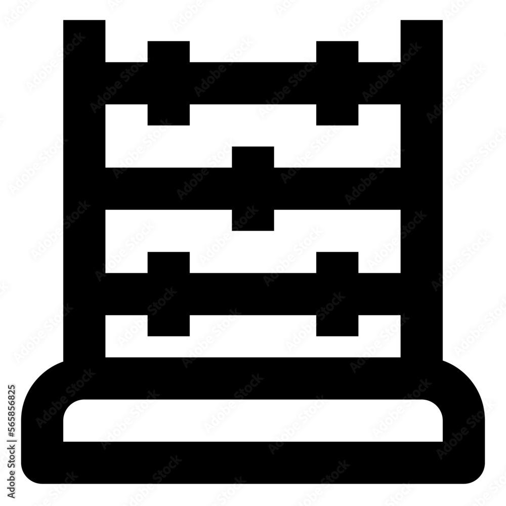 Fototapeta premium Abacus line icon