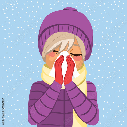 Vector illustration of seni...