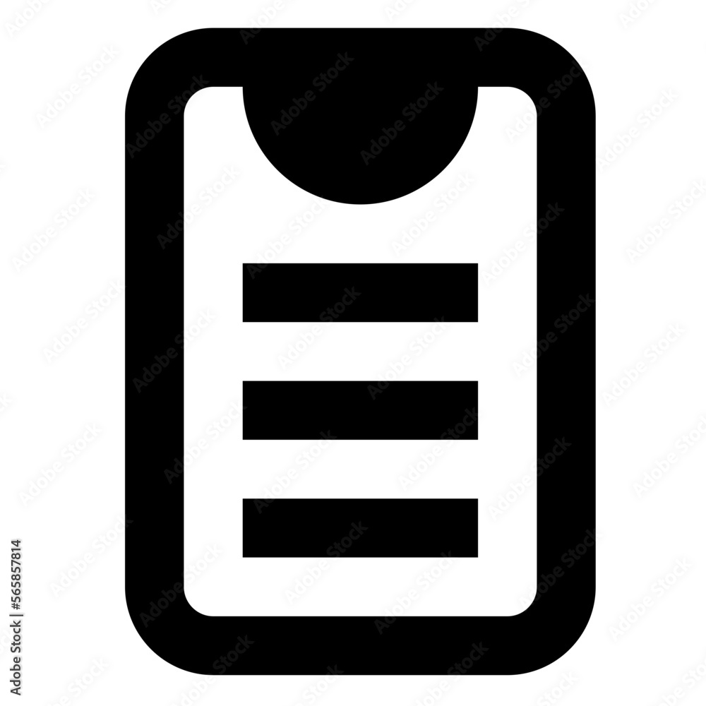 Clipboard glyph icon Clipboard glyph icon