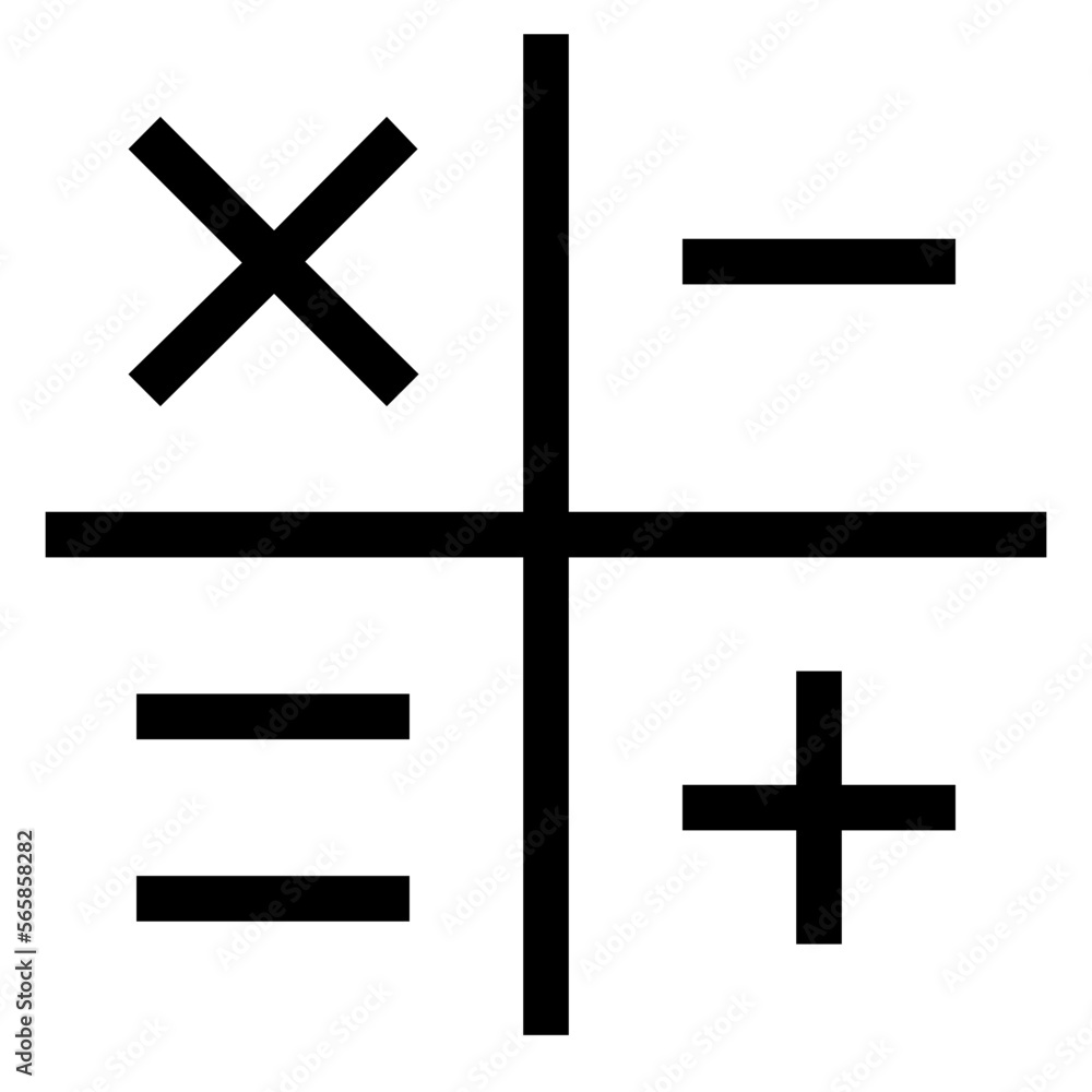Obraz premium Calculator line icon