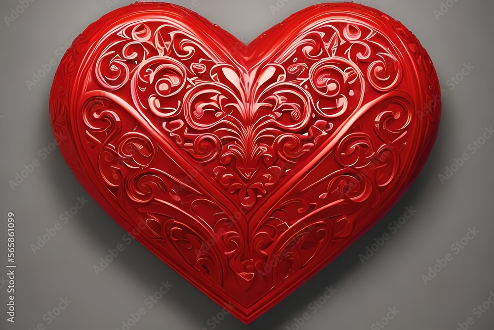 red heart in the shape of a heart red heart in the shape of a heart