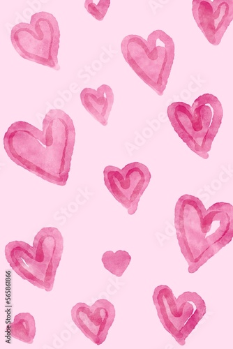 pink heart background