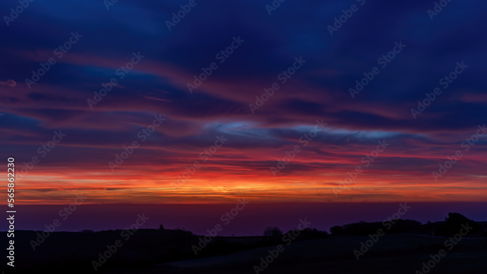 Sunrise over English Channel