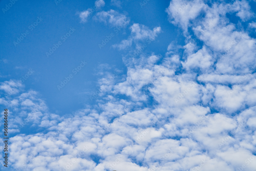 Beatiful blue sky with clouds on a sunny day Beatiful blue sky with clouds on a sunny day