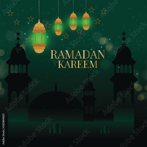 Islamic Ramadan Kareem Background Illustration