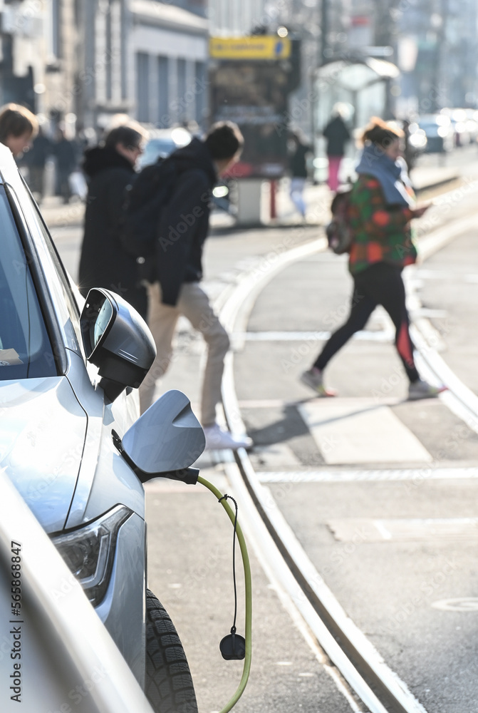 custom made wallpaper toronto digitalAuto voiture electrique circulation Bruxelles Belgique