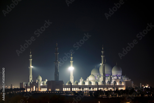 The Sheik Zayed Grand Mosque is the kingpin mosque of the United Arab Emirates in Abu Dhabi. photo