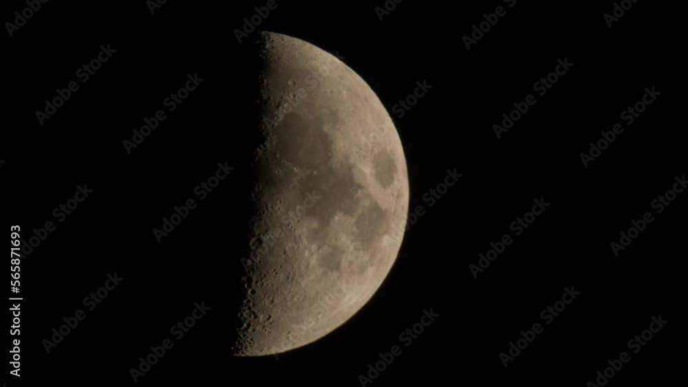 Incomplete Big Moon slow moves through the night sky. Incomplete Big Moon slow moves through the night sky.