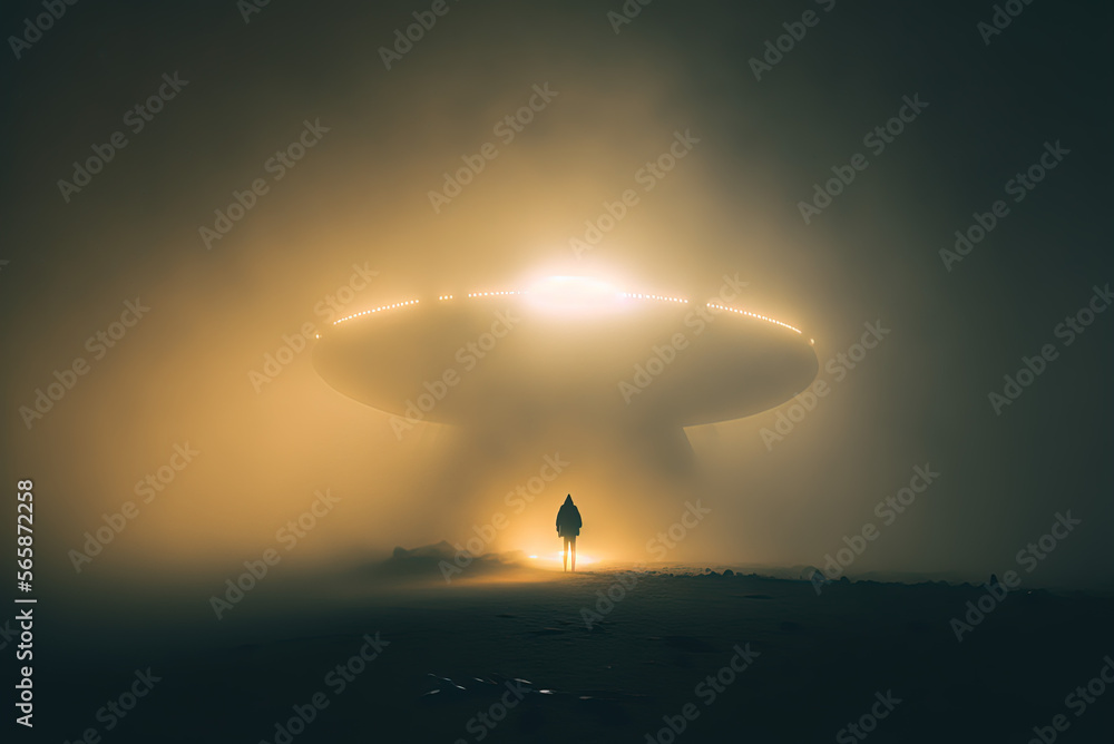 Aliens abduct people. Generative AI. Aliens abduct people. Generative AI.