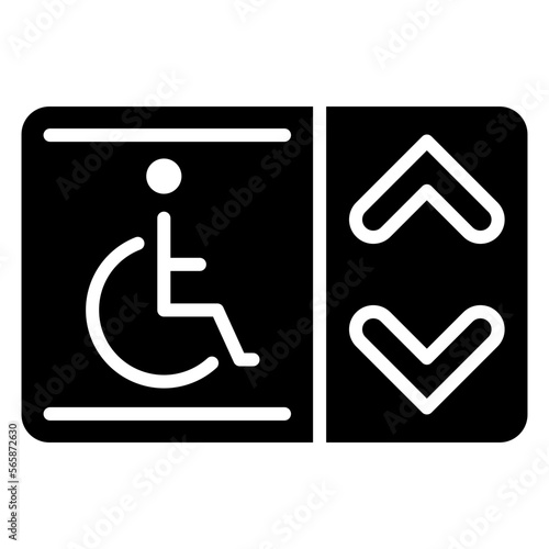 accessible wheelchair lift illustration