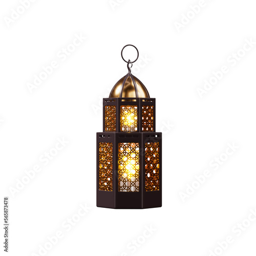 Ramadan kareem 3d element lantern cutout