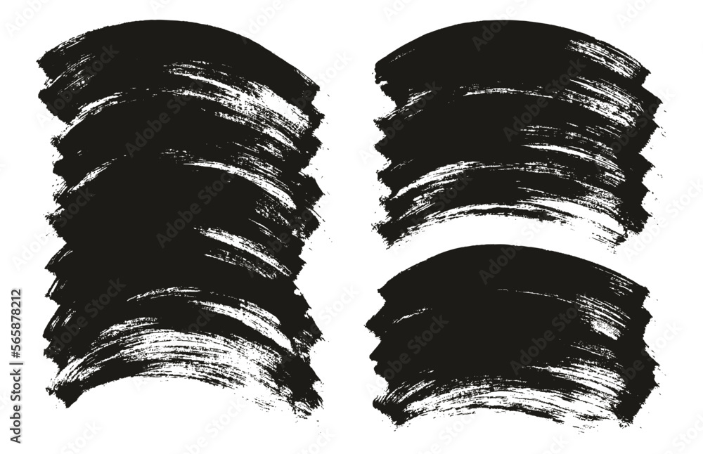 Flat Paint Brush Thin Long Curved Background Mix High Detail Abstract Vector Background Mix Set Flat Paint Brush Thin Long Curved Background Mix High Detail Abstract Vector Background Mix Set