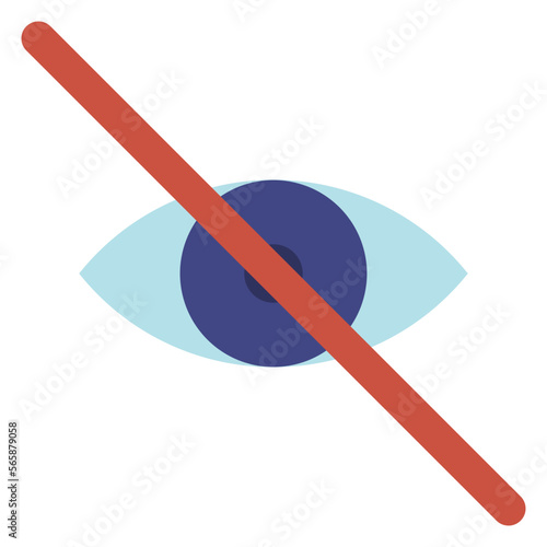 blind eye illustration