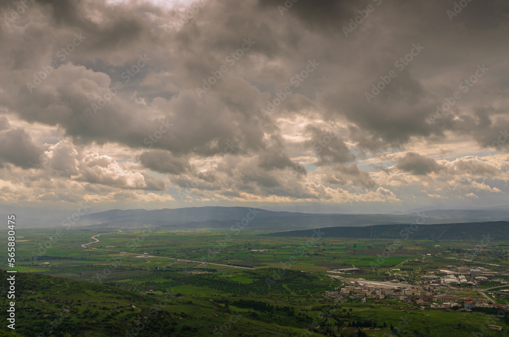 clouds over the city