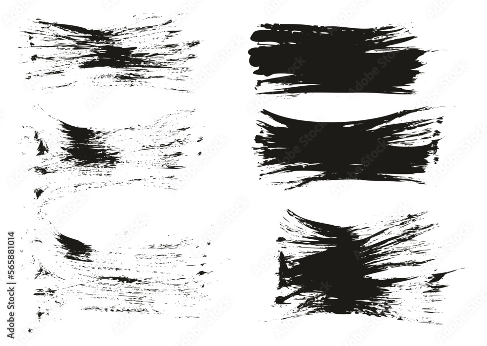 Flat Fan Brush Thin Short Background High Detail Abstract Vector Background Set Flat Fan Brush Thin Short Background High Detail Abstract Vector Background Set
