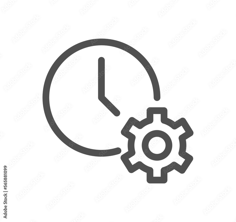 Robotic process automation related icon outline and linear vector. Robotic process automation related icon outline and linear vector.