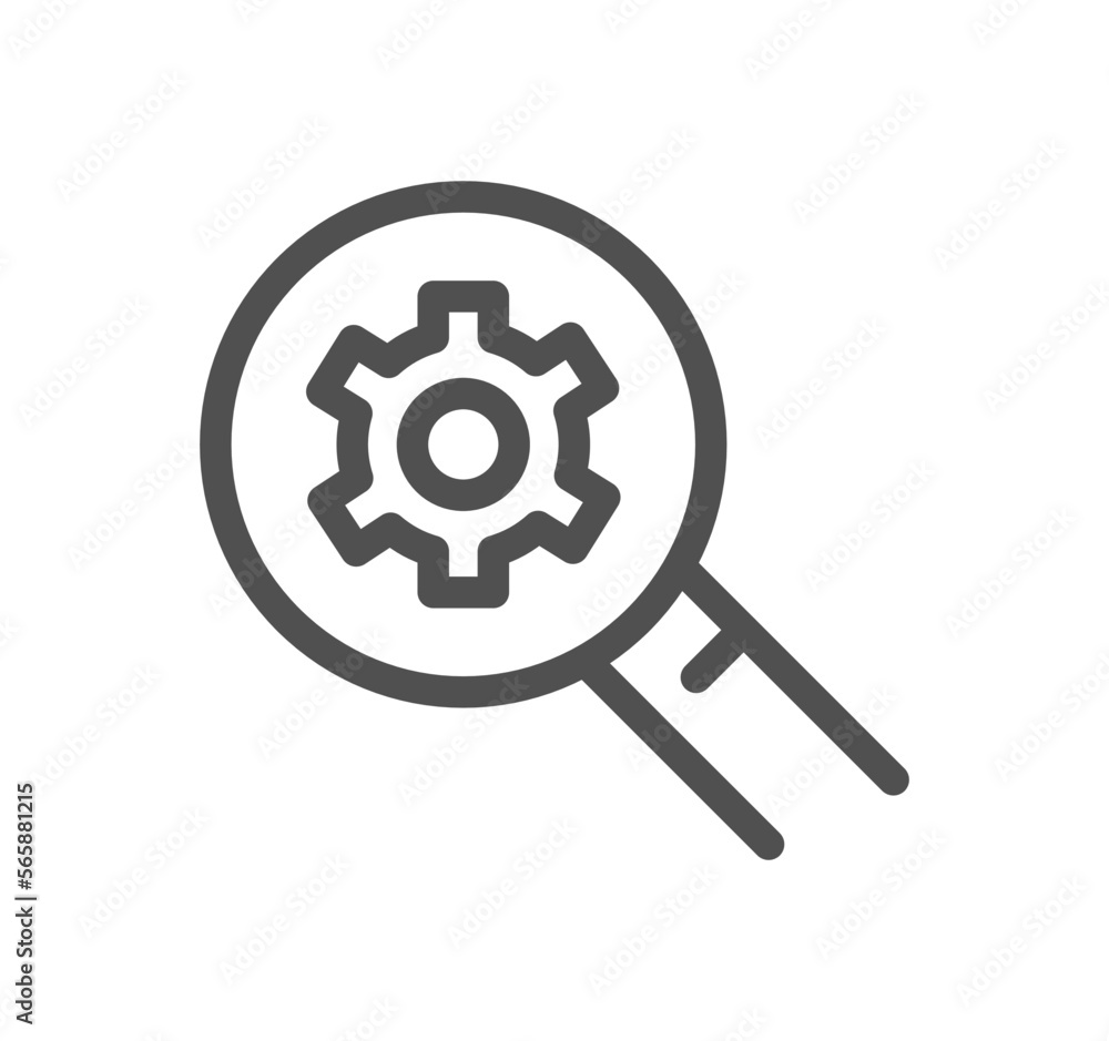 Obraz premium Robotic process automation related icon outline and linear vector.