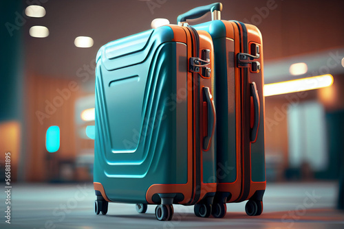 Koffer im Flughafen - Generative Ai