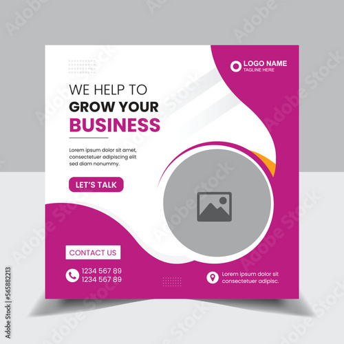 Corporate Business social media post design templates for digital marketing  editable HQ