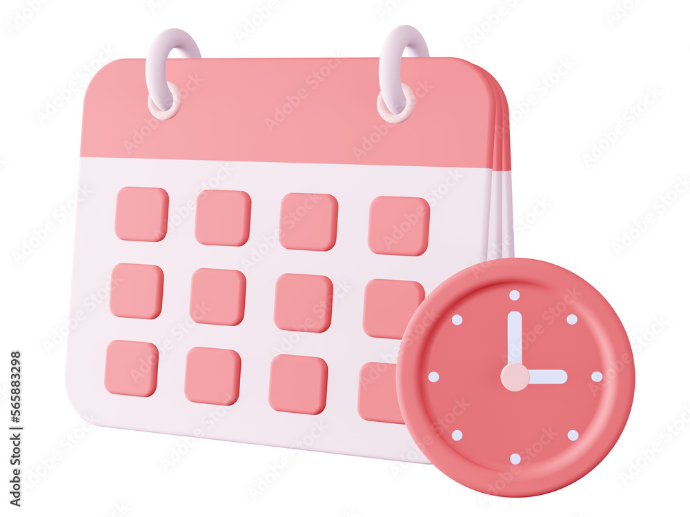 3d rendering calendar icon planning event 3d rendering calendar icon planning event