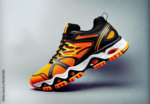 Sport Shoes Ads Illustration AI Generative