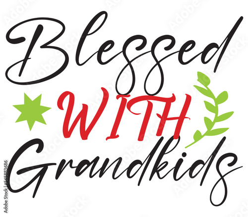 Blessed With Grandkids, Mother's day SVG Bundle, Mother's day T-Shirt Bundle, Mother's day SVG, SVG Design, Mother's day SVG Design