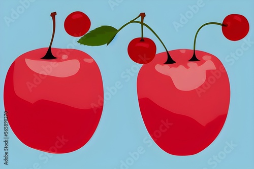 Chill Out with the Coolest Cherry in Ice Vector Art