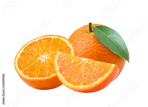 Orange isolated on  transparent png