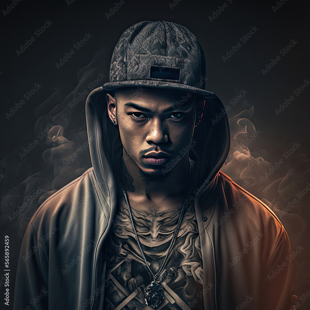 portrait of a person black rapper