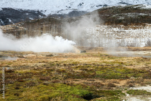 Landscape of The Golden Circle Geothermal Area