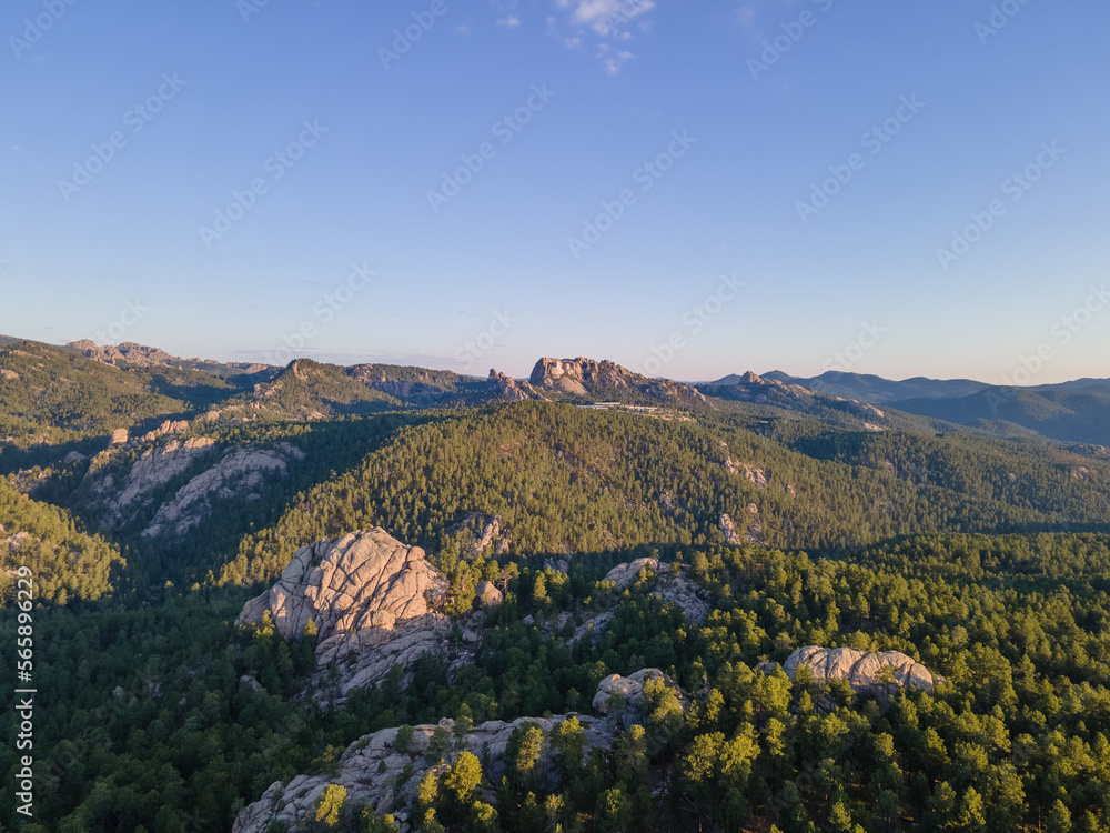 Fototapeta premium South Dakota Black Hills Nation Forest Aerial Drone Photos