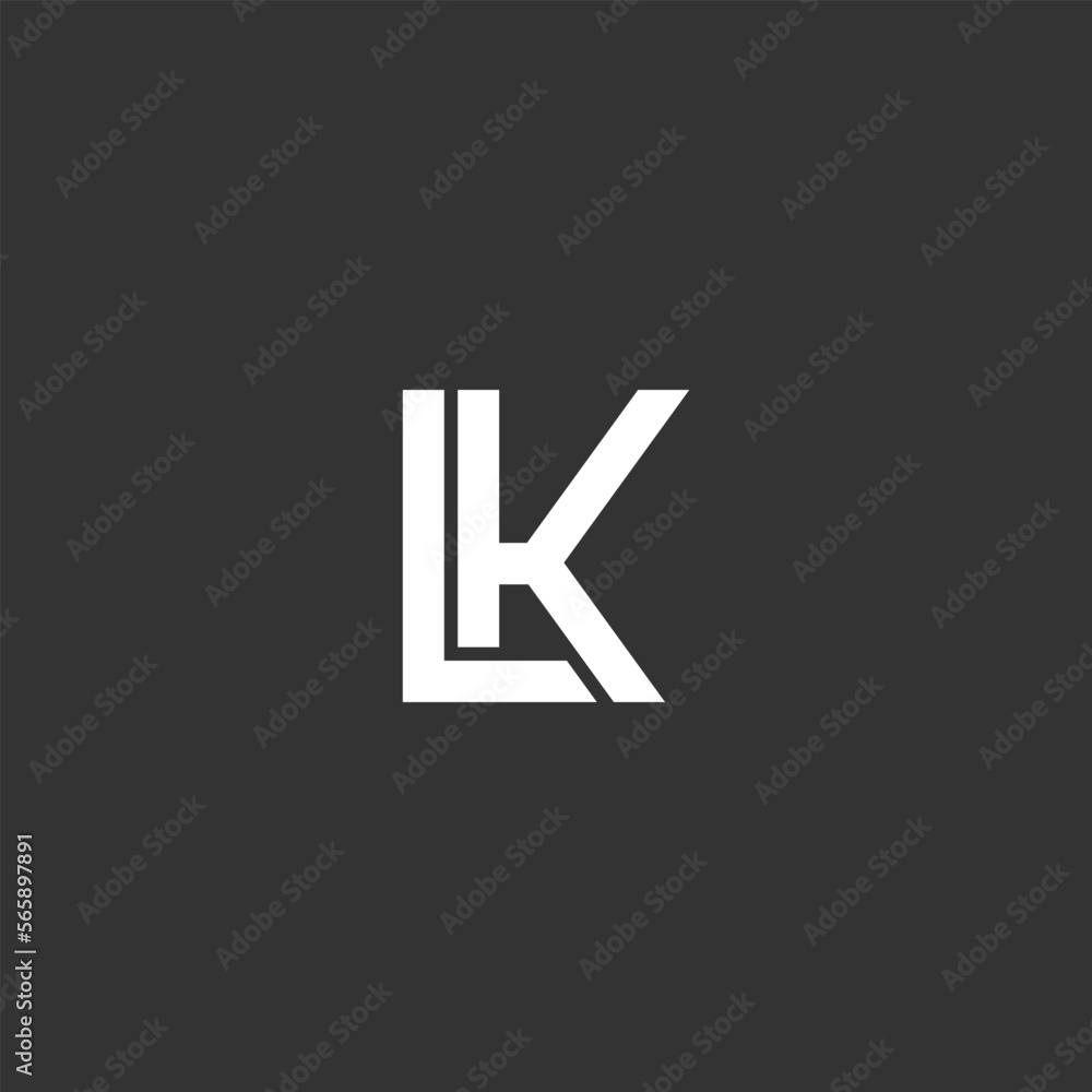 LK logo vector icon illustration LK logo vector icon illustration